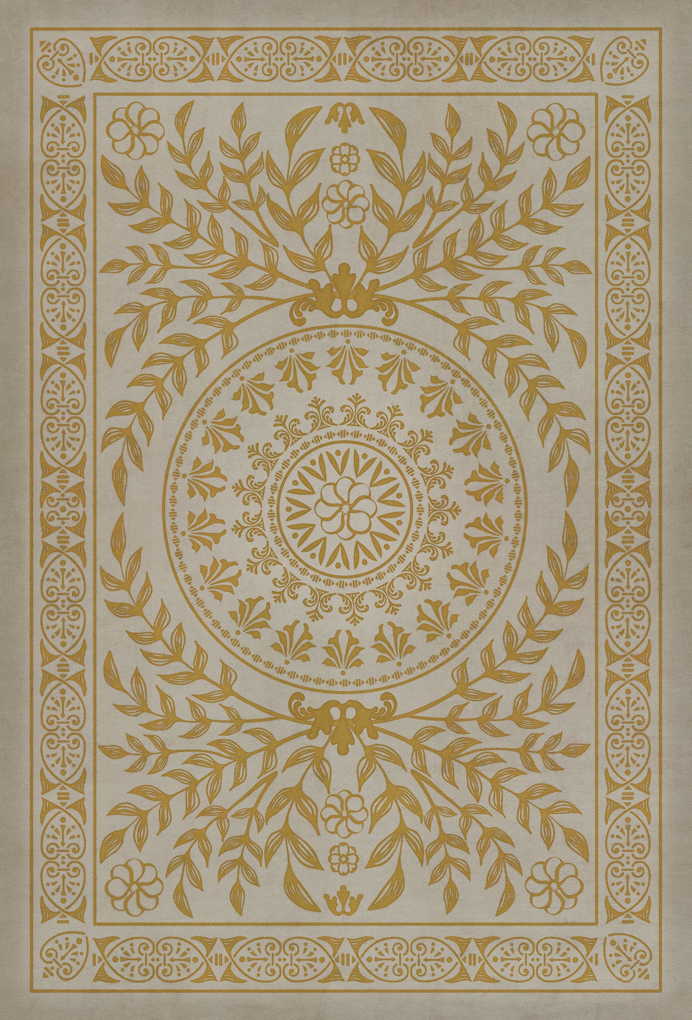 Pattern 40 Versailles 38x56 Vintage Vinyl Floorcloth