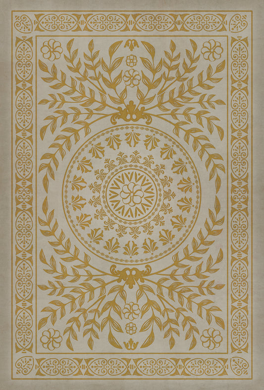 Pattern 40 Versailles 38x56 Vintage Vinyl Floorcloth
