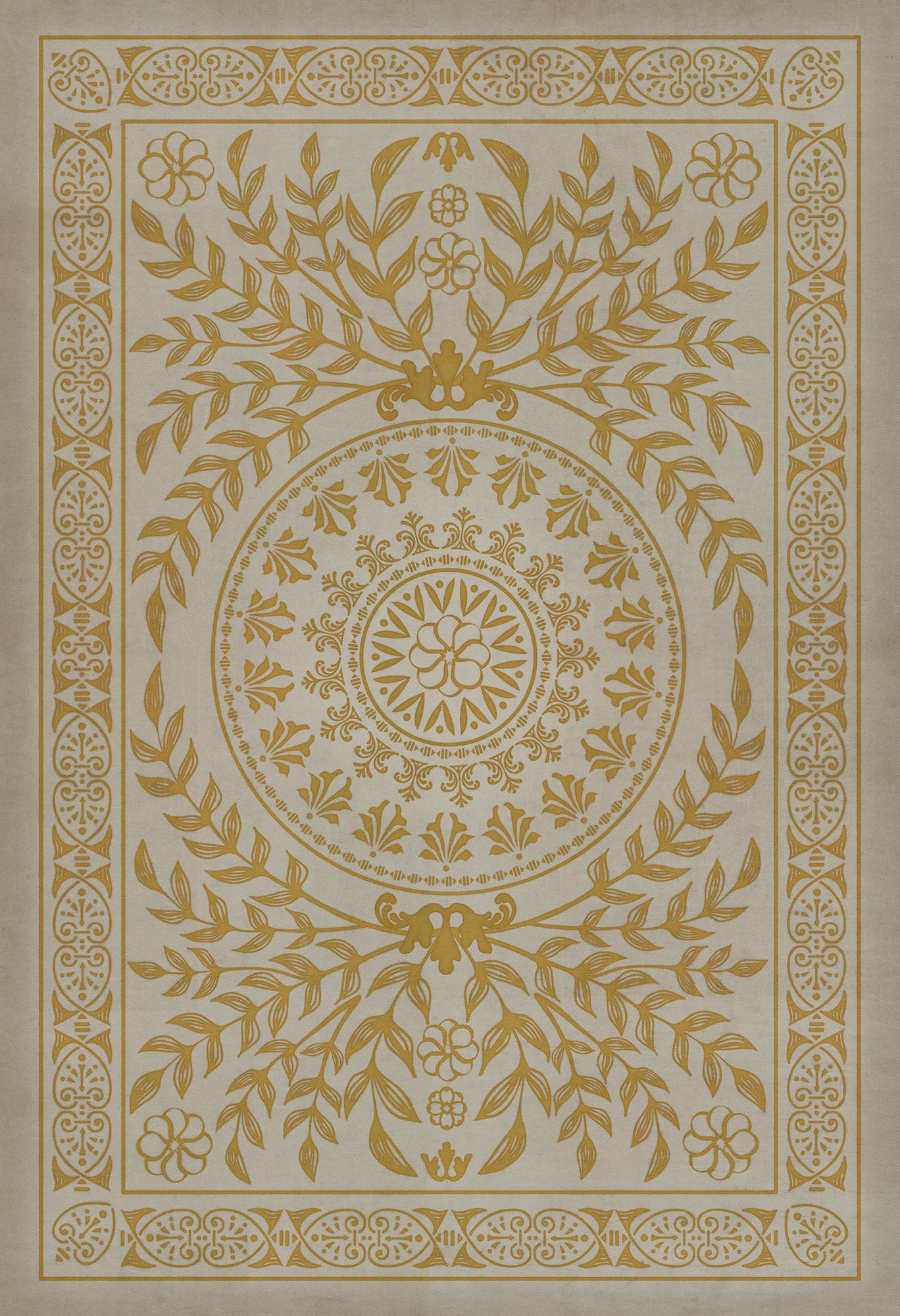 Pattern 40 Versailles 52x76 Vintage Vinyl Floorcloth