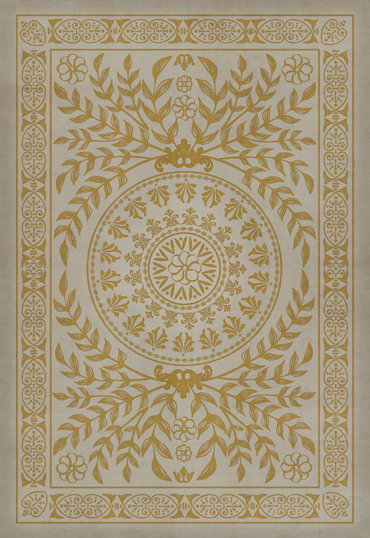 Pattern 40 Versailles 70x102 Vintage Vinyl Floorcloth