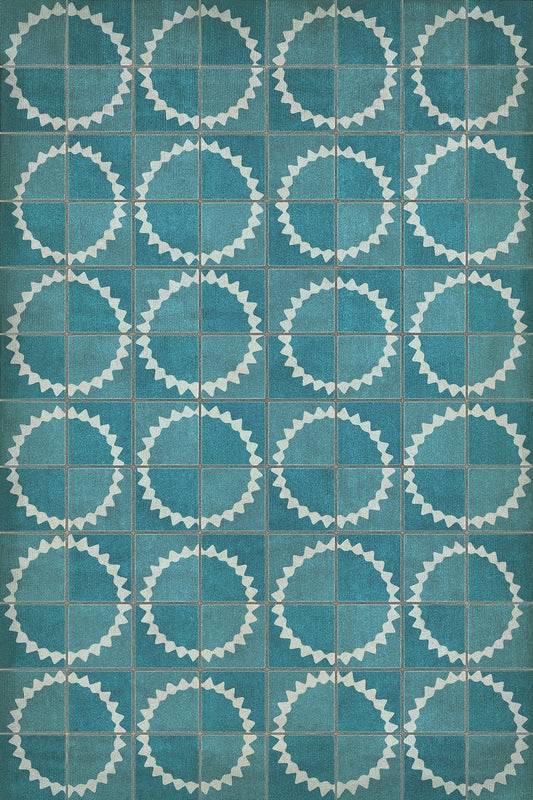 Pattern 46 Stellar 20x30 Vintage Vinyl Floorcloth