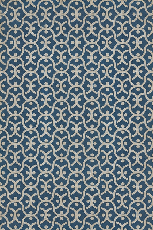Pattern 47 A Beautiful Mind 20x30 Vintage Vinyl Floorcloth