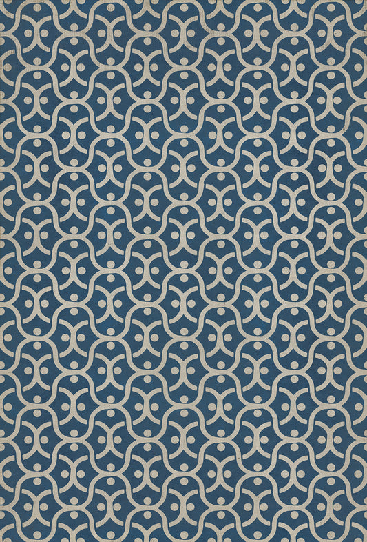 Pattern 47 A Beautiful Mind 38x56 Vintage Vinyl Floorcloth