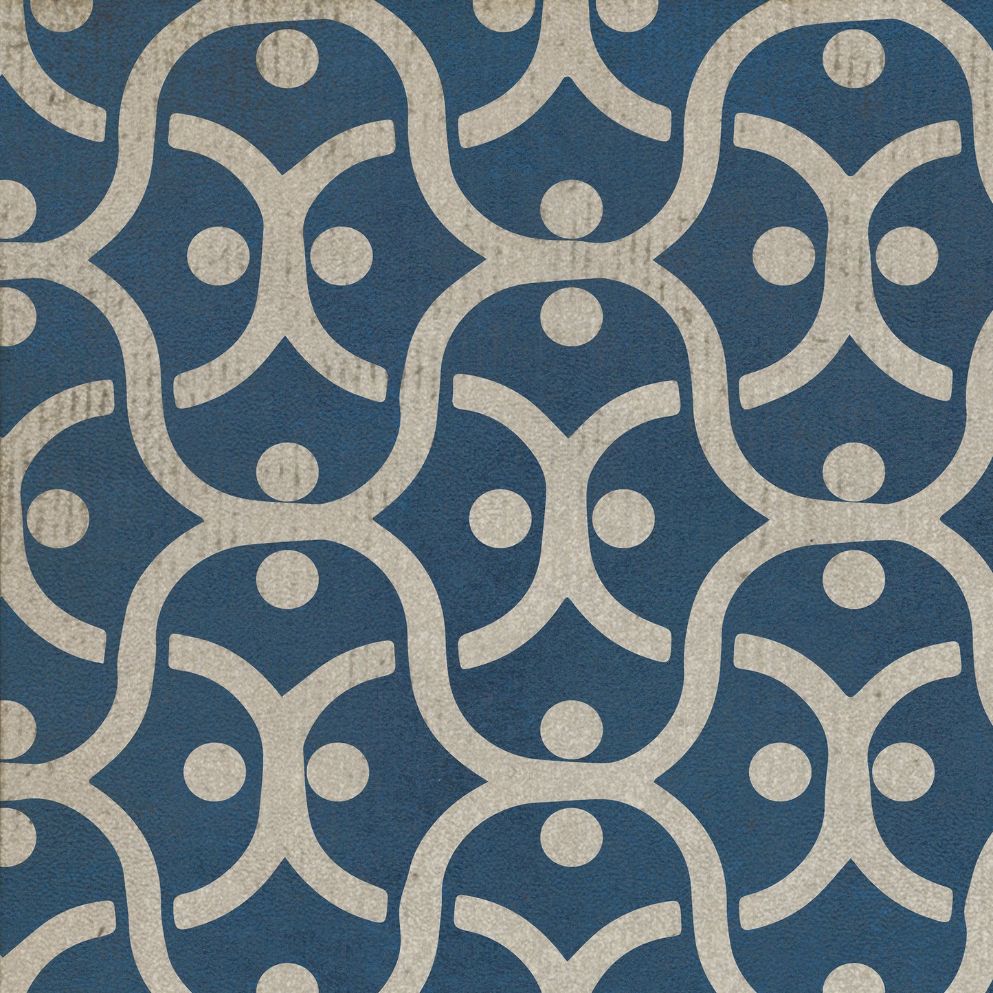 Pattern 47 A Beautiful Mind 38x56 Vintage Vinyl Floorcloth