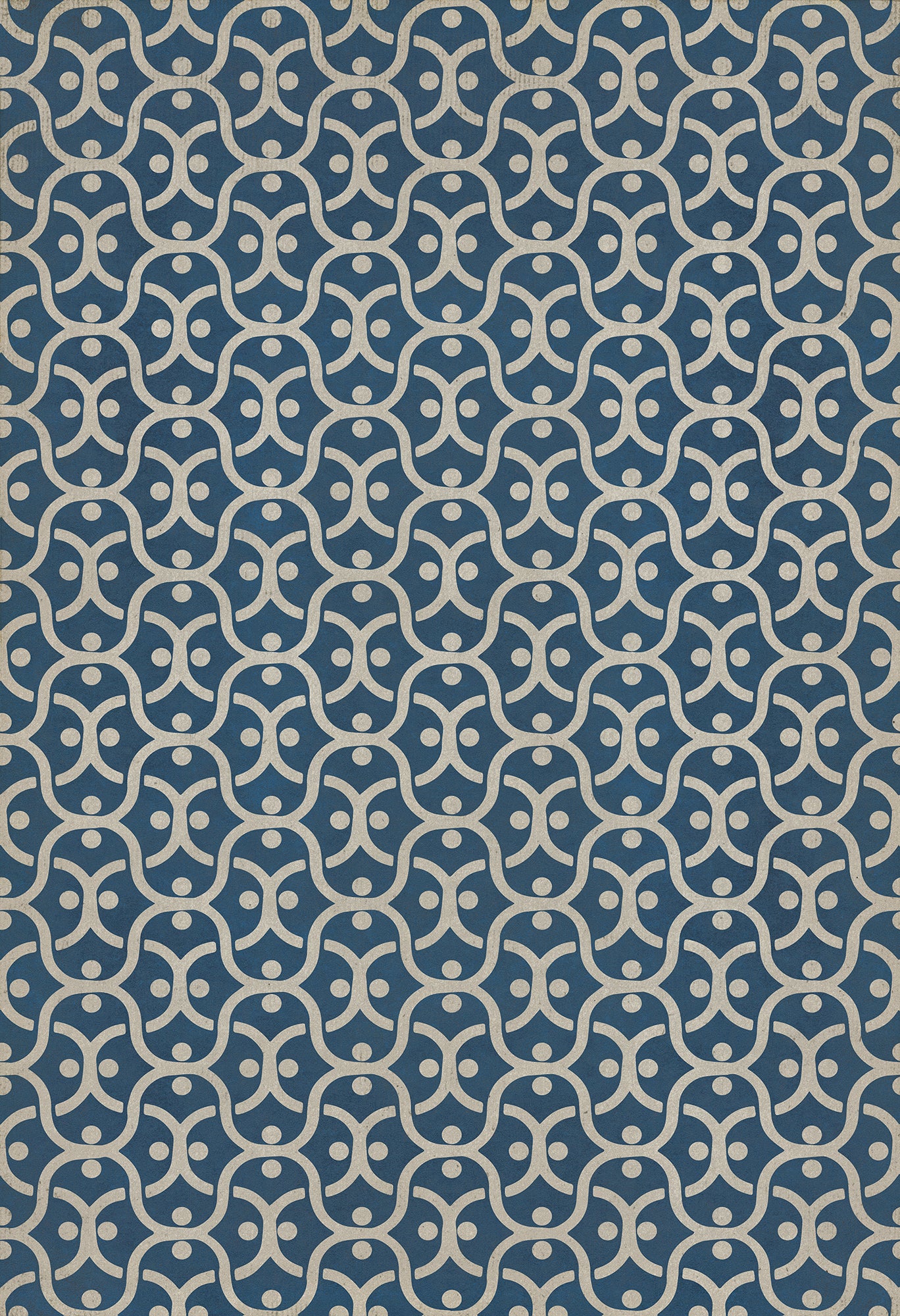 Pattern 47 A Beautiful Mind 52x76 Vintage Vinyl Floorcloth