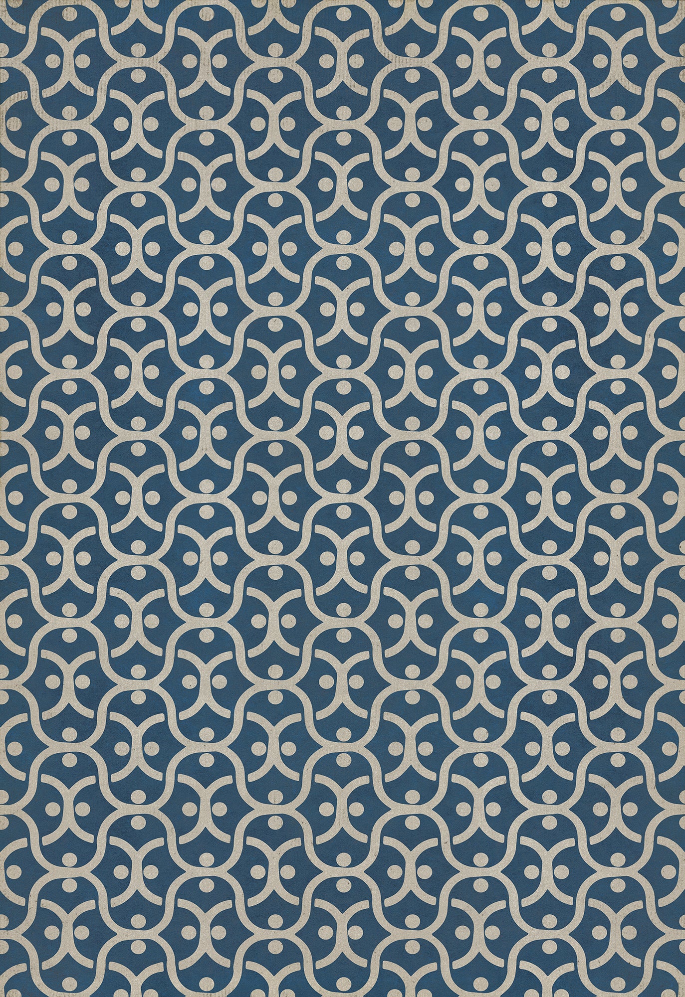 Pattern 47 A Beautiful Mind 70x102 Vintage Vinyl Floorcloth