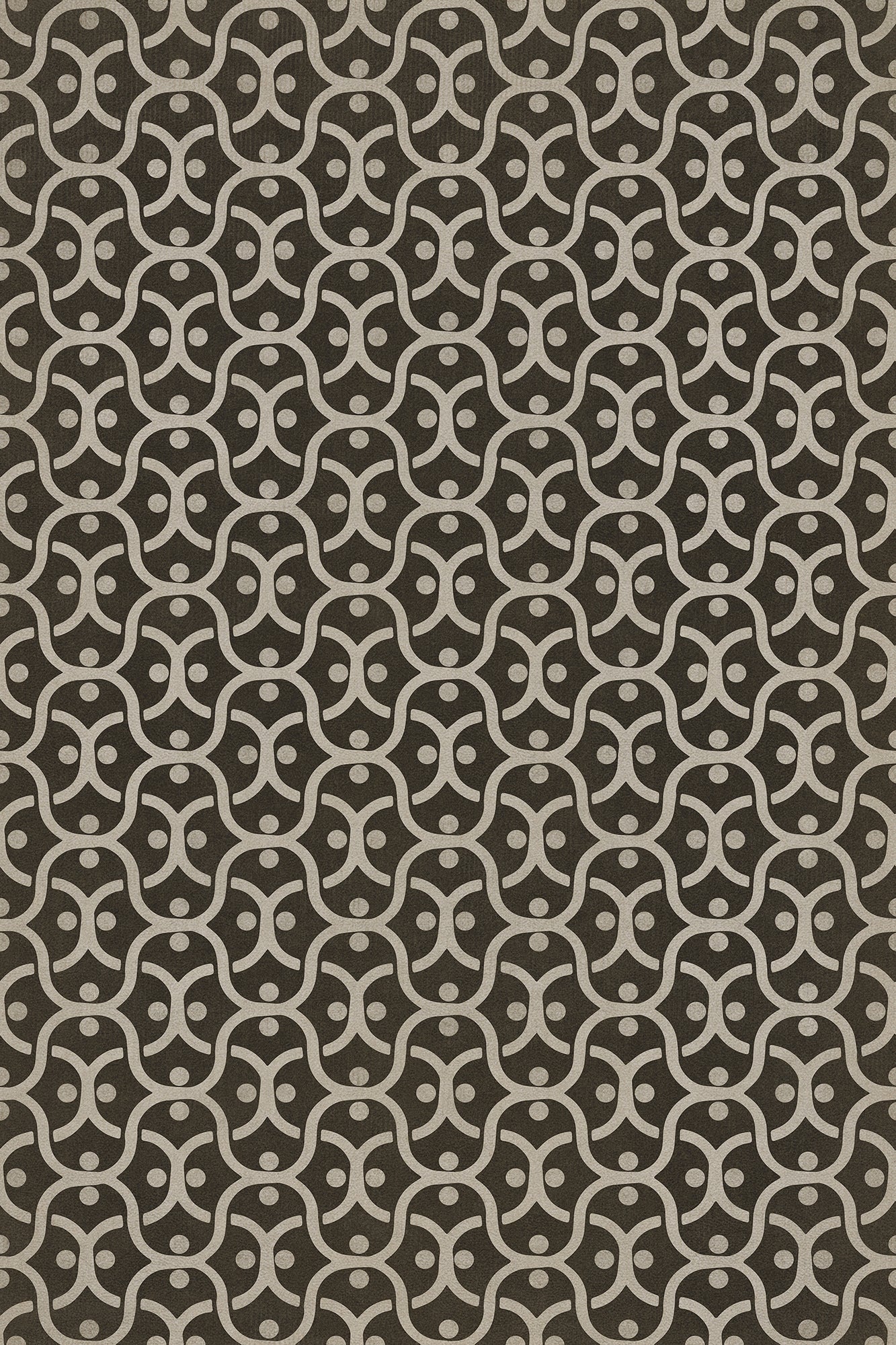 Pattern 47 Black Russian 20x30 Vintage Vinyl Floorcloth