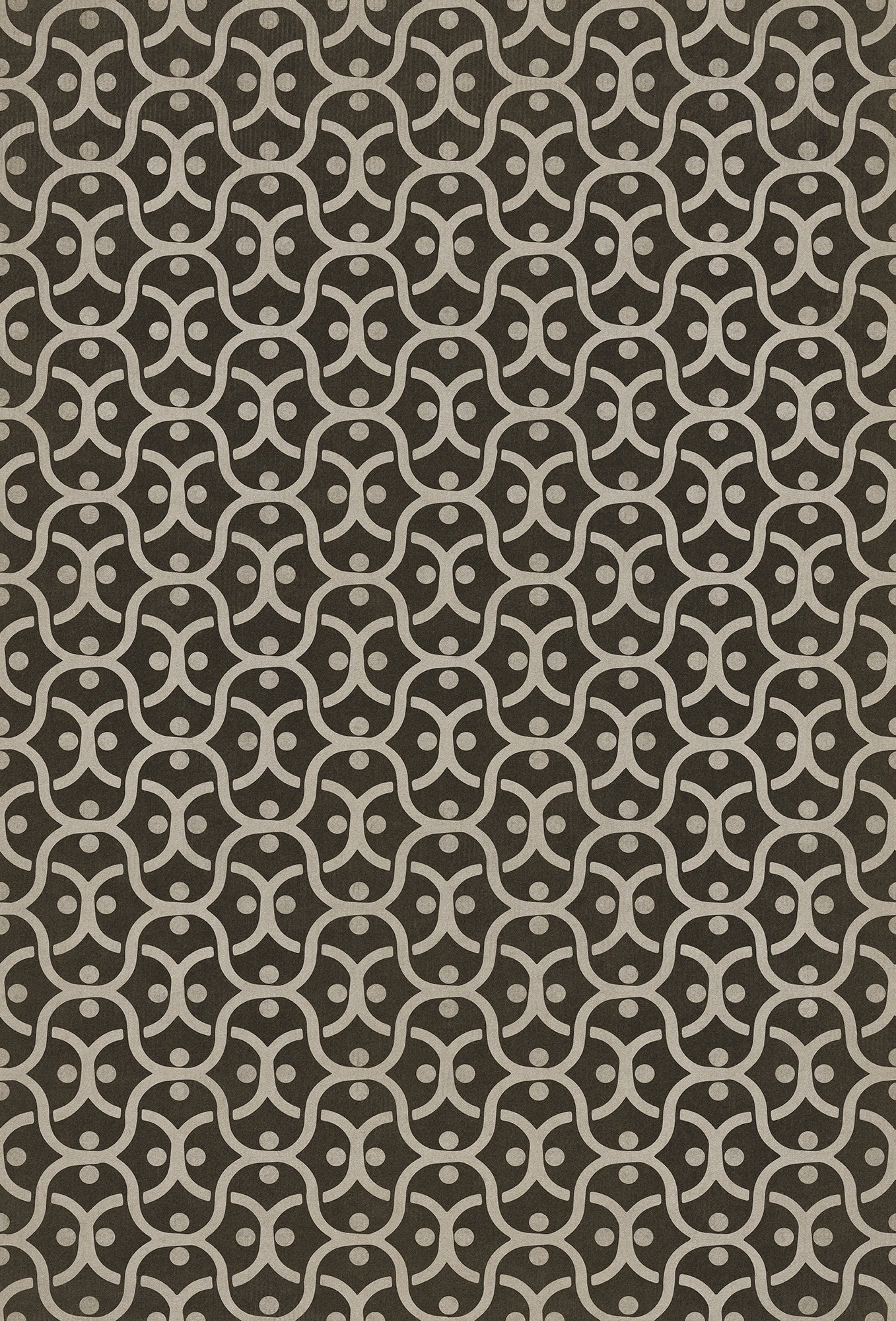 Pattern 47 Black Russian 38x56 Vintage Vinyl Floorcloth