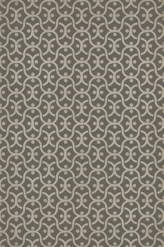 Pattern 47 Grey Matter 20x30 Vintage Vinyl Floorcloth