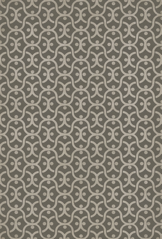 Pattern 47 Grey Matter 38x56 Vintage Vinyl Floorcloth