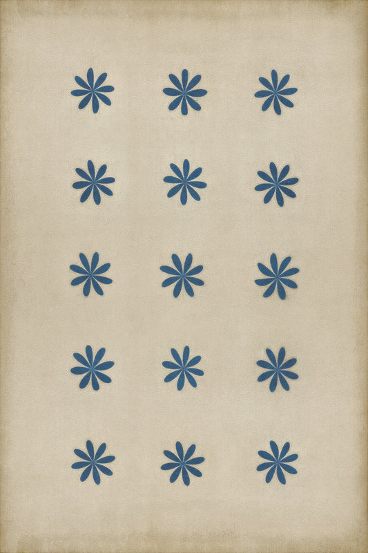 Pattern 48 Cloche 20x30 Vintage Vinyl Floorcloth