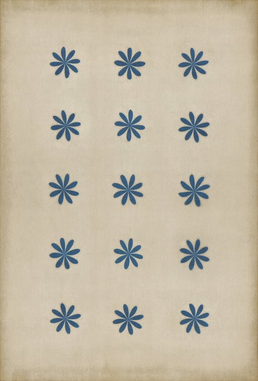 Pattern 48 Cloche 38x56 Vintage Vinyl Floorcloth