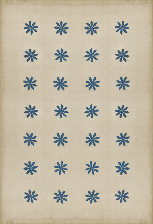 Pattern 48 Cloche 52x76 Vintage Vinyl Floorcloth