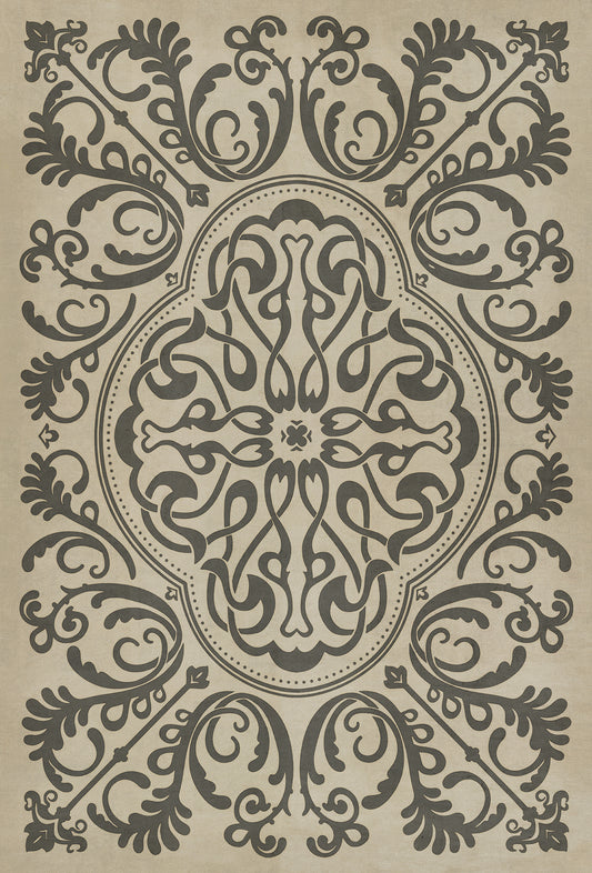Pattern 39 Crazy Eights 38x56 Vintage Vinyl Floorcloth