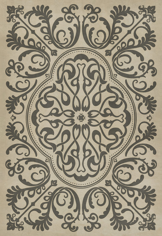 Pattern 39 Crazy Eights 70x102 Vintage Vinyl Floorcloth