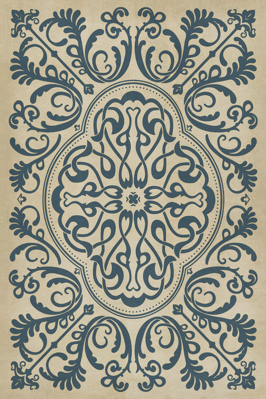 Pattern 39 Gin Rummy 20x30 Vintage Vinyl Floorcloth