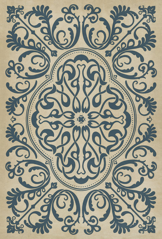 Pattern 39 Gin Rummy 38x56 Vintage Vinyl Floorcloth