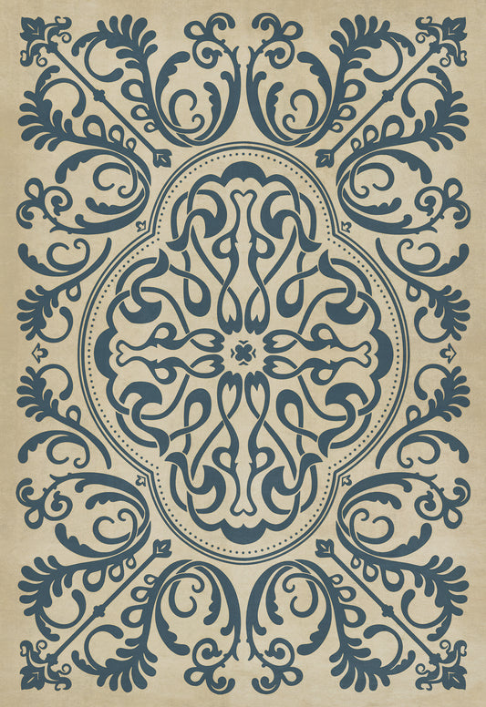 Pattern 39 Gin Rummy 70x102 Vintage Vinyl Floorcloth