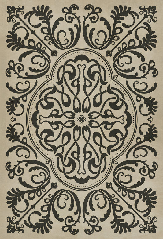 Pattern 39 Texas HoldEm 52x76 Vintage Vinyl Floorcloth