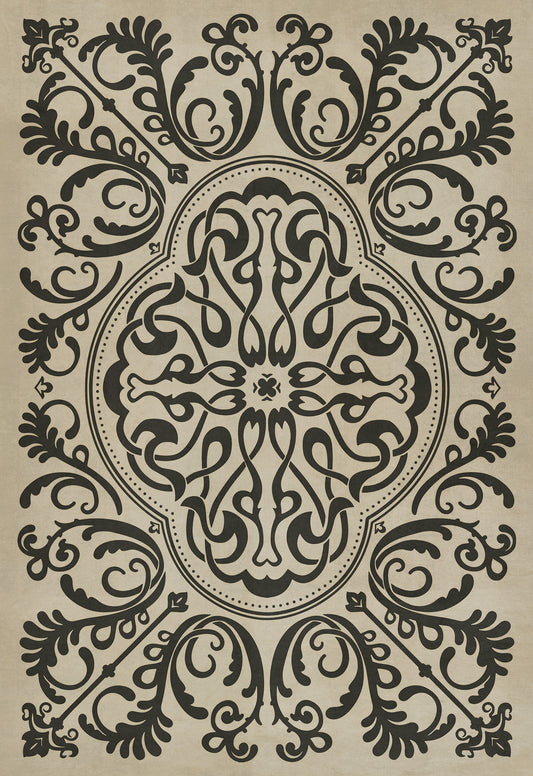 Pattern 39 Texas HoldEm 70x102 Vintage Vinyl Floorcloth