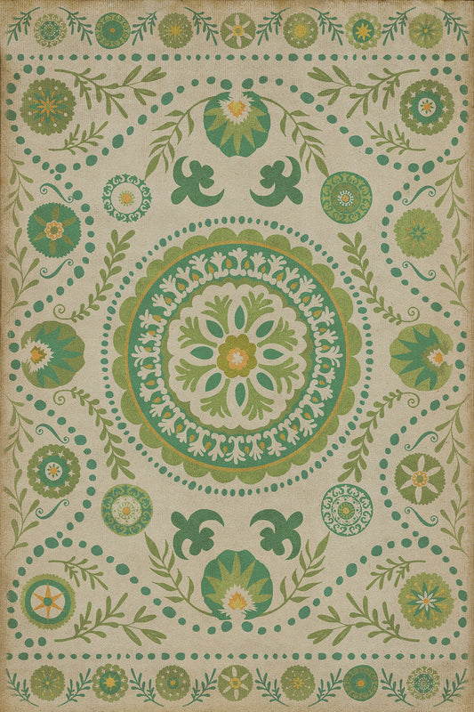Pattern 38 Spring 20x30 Vintage Vinyl Floorcloth