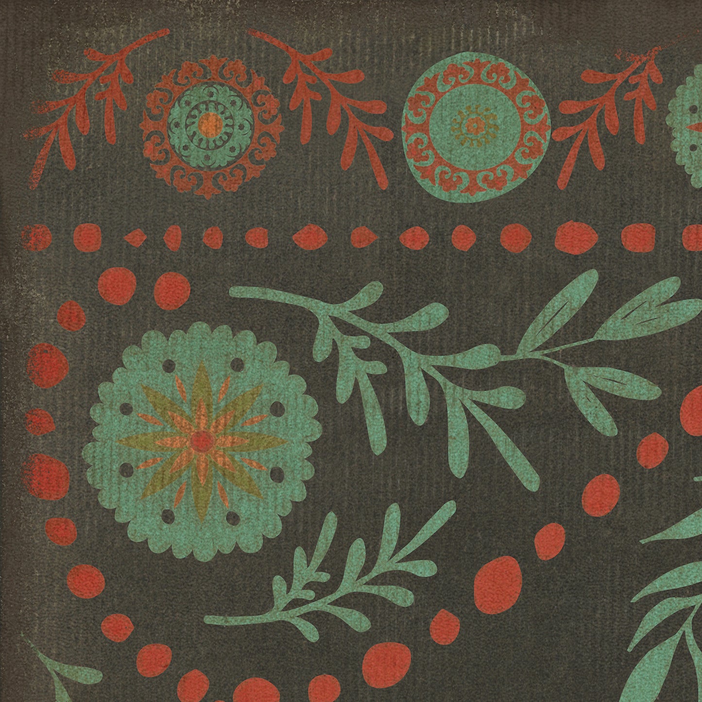 Pattern 38 State of Mind 38x56 Vintage Vinyl Floorcloth