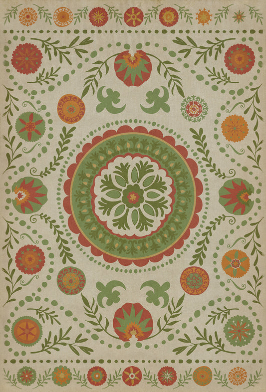 Pattern 38 Winter 38x56 Vintage Vinyl Floorcloth