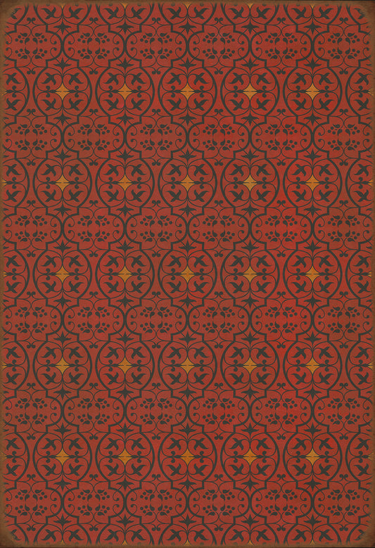 Pattern 51 Hookah Lounge 52x76 Vintage Vinyl Floorcloth
