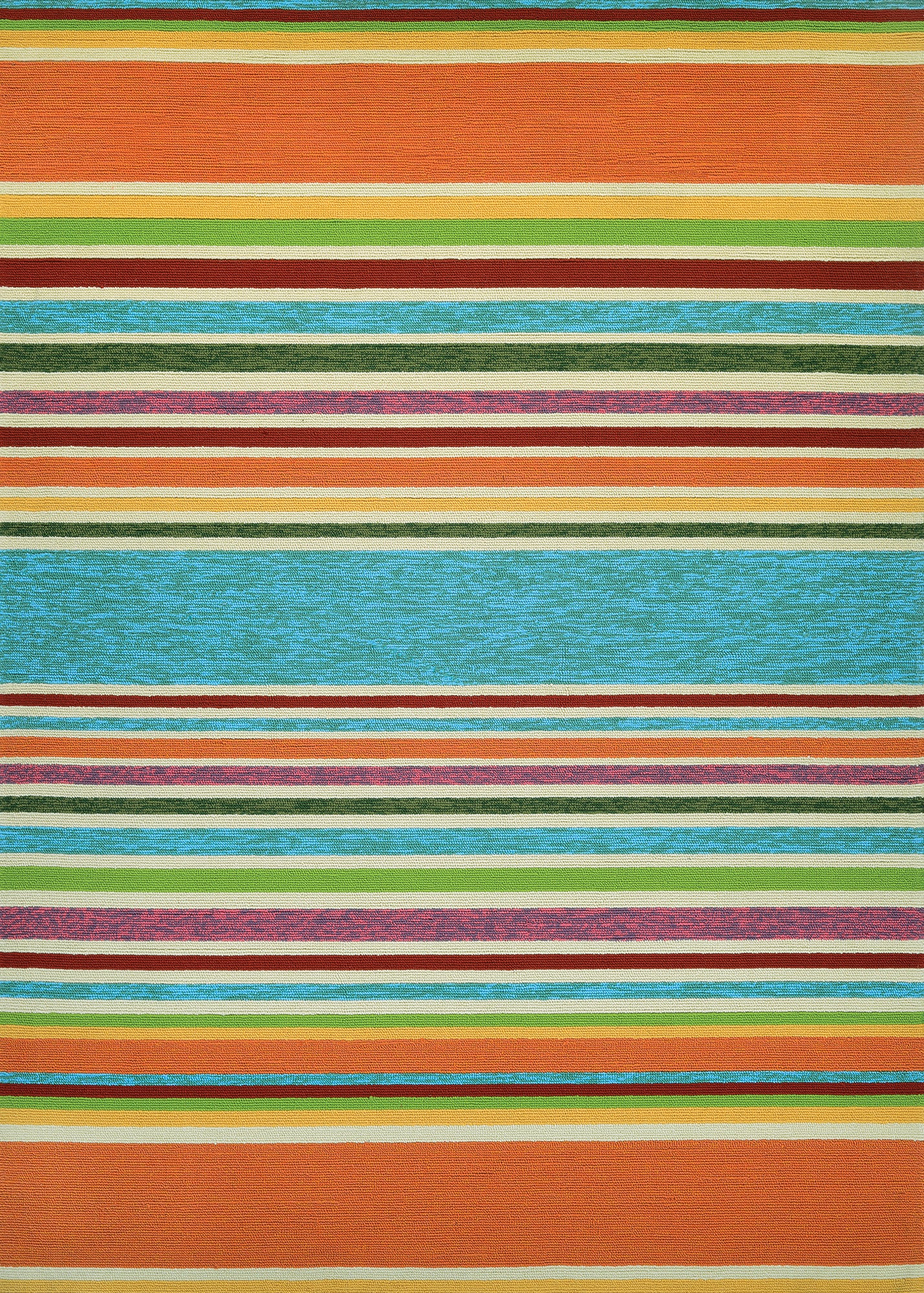 Couristan Covington Sherbet Stripe Multi Rug 5'6" x 8'