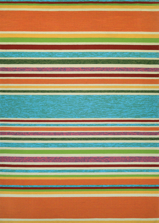 Couristan Covington Sherbet Stripe Multi Rug 5'6" x 8'