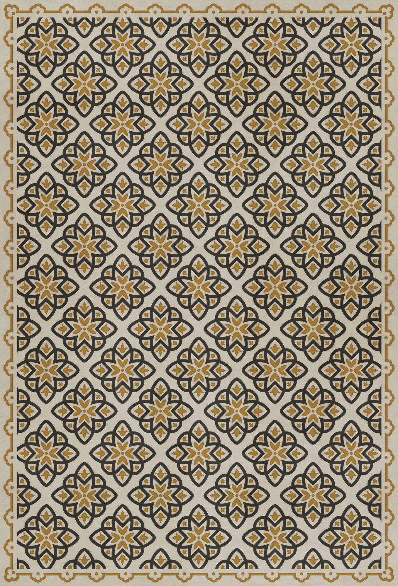 Pattern 45 Auratus 38x56 Vintage Vinyl Floorcloth