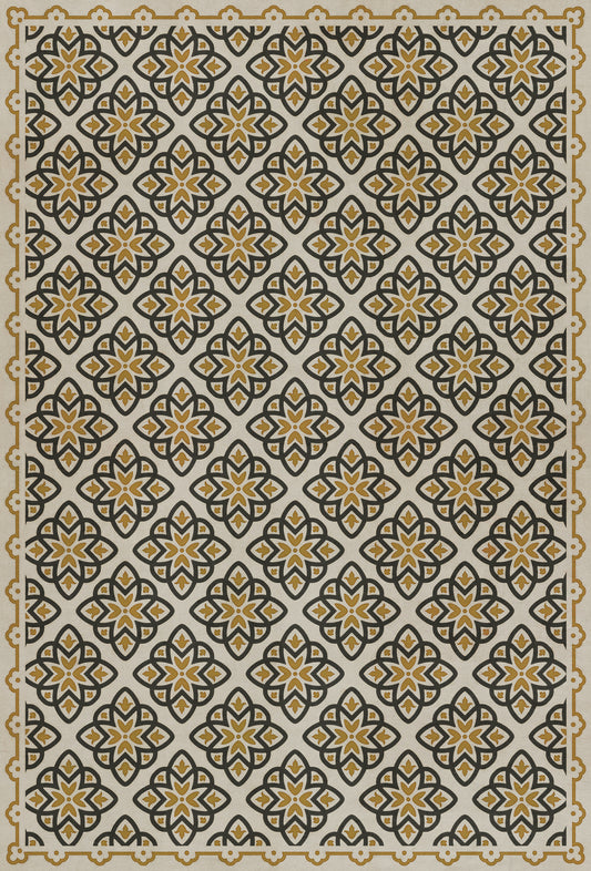 Pattern 45 Auratus 38x56 Vintage Vinyl Floorcloth