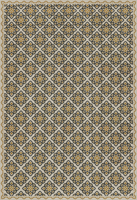 Pattern 45 Auratus 96x140 Vintage Vinyl Floorcloth