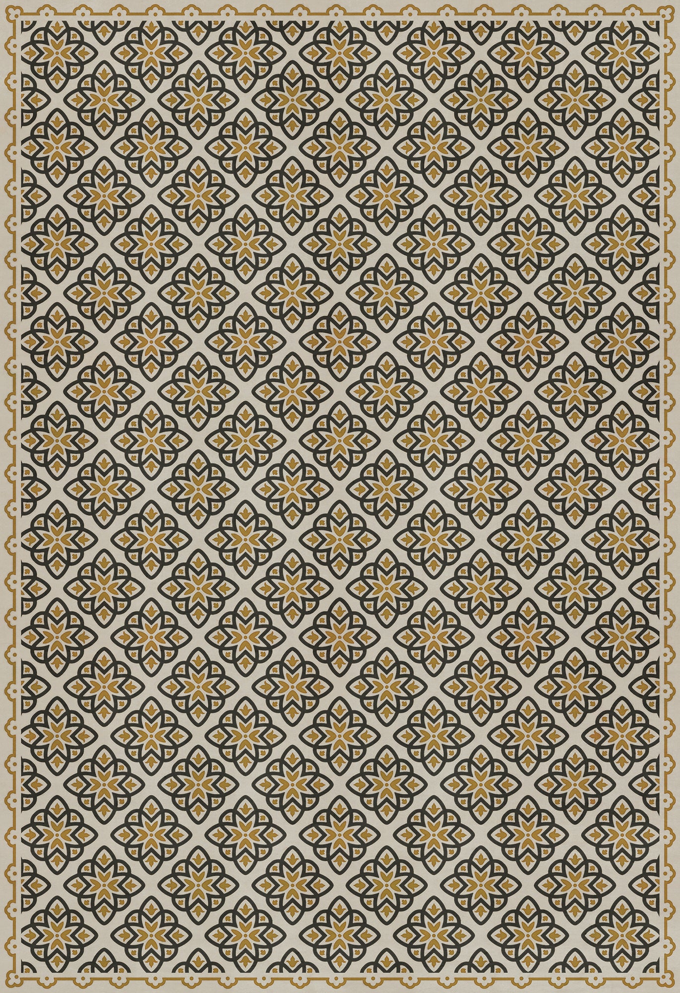 Pattern 45 Auratus 120x175 Vintage Vinyl Floorcloth