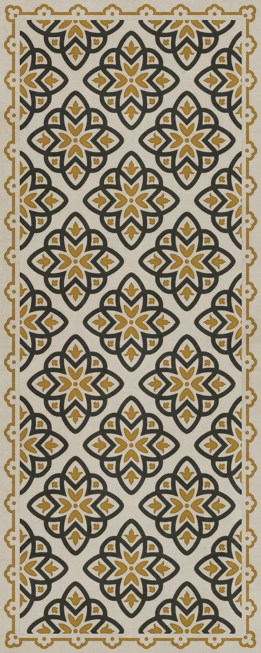 Pattern 45 Auratus 36x90 Vintage Vinyl Floorcloth