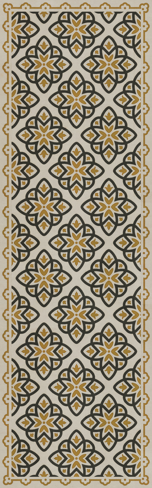 Pattern 45 Auratus 36x115 Vintage Vinyl Floorcloth
