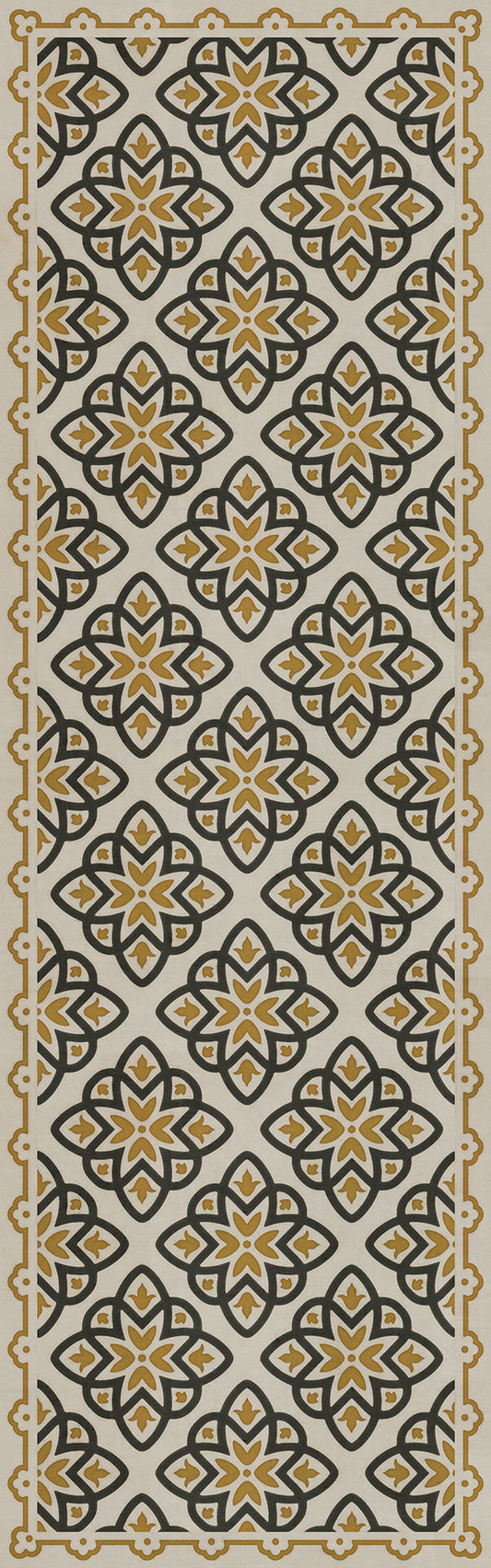 Pattern 45 Auratus 36x115 Vintage Vinyl Floorcloth