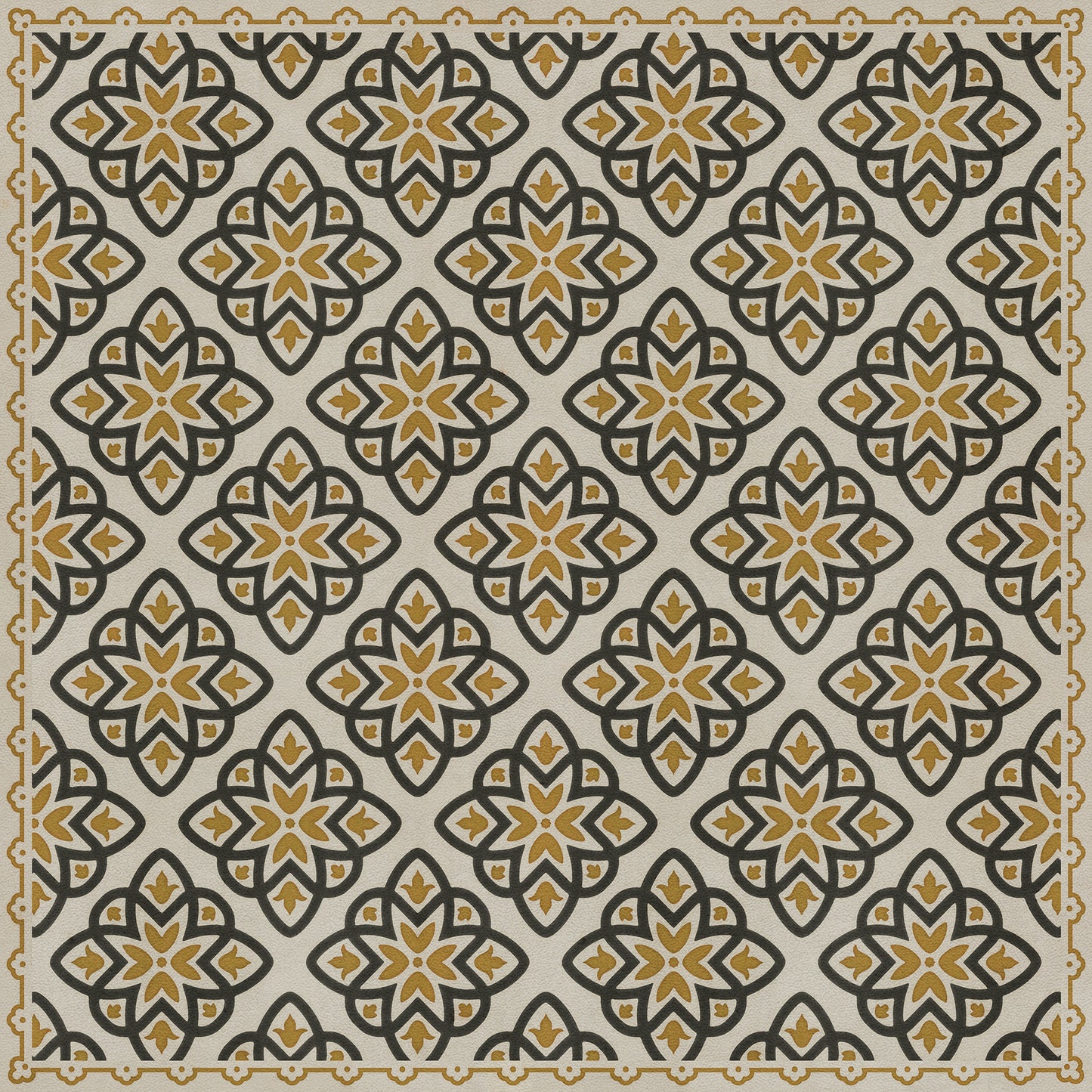 Pattern 45 Auratus 36x36 Vintage Vinyl Floorcloth