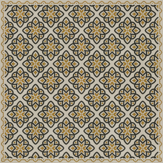 Pattern 45 Auratus 60x60 Vintage Vinyl Floorcloth