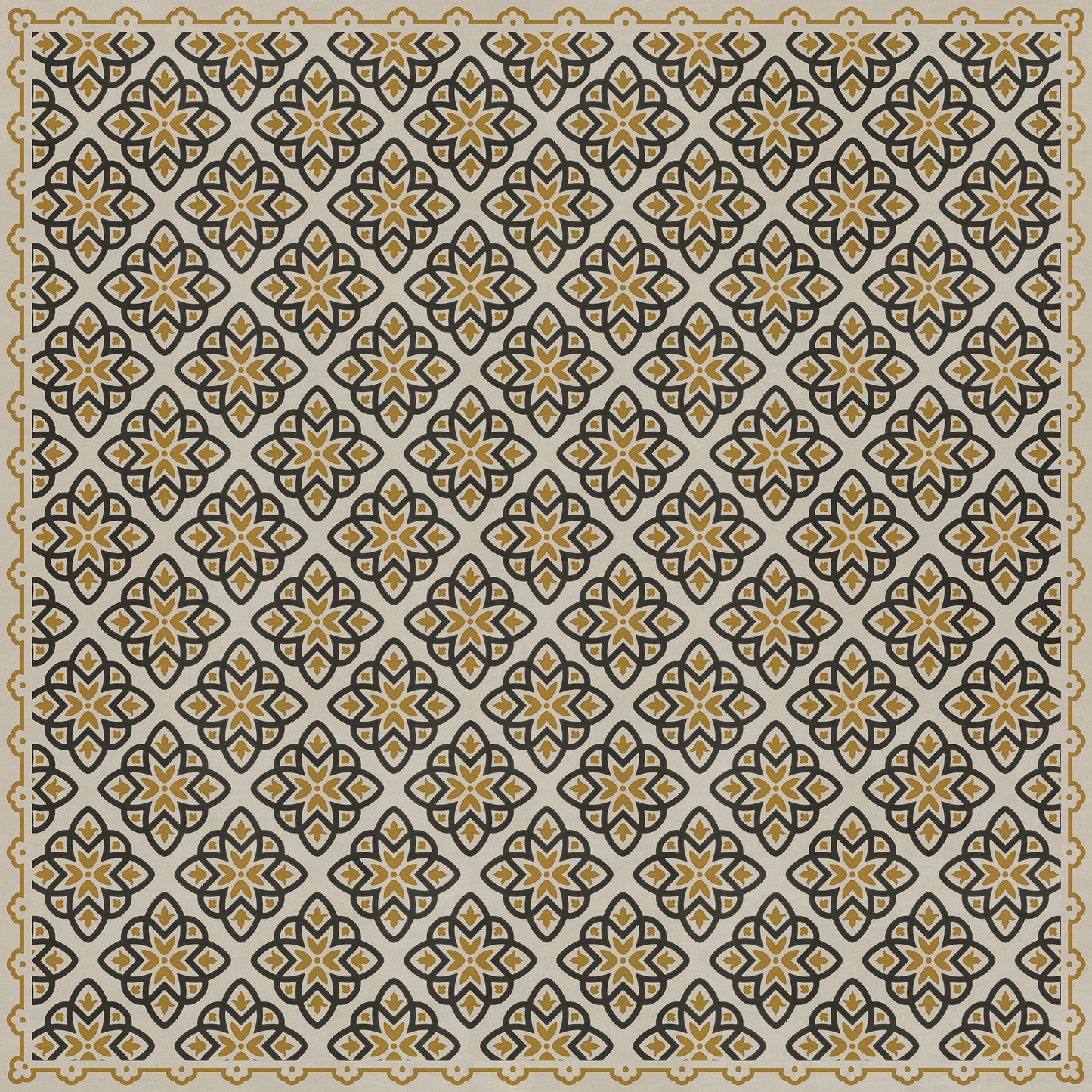 Pattern 45 Auratus 120x120 Vintage Vinyl Floorcloth