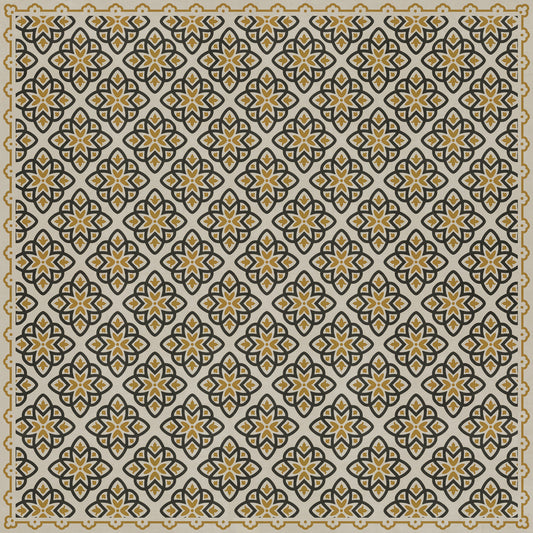 Pattern 45 Auratus 120x120 Vintage Vinyl Floorcloth