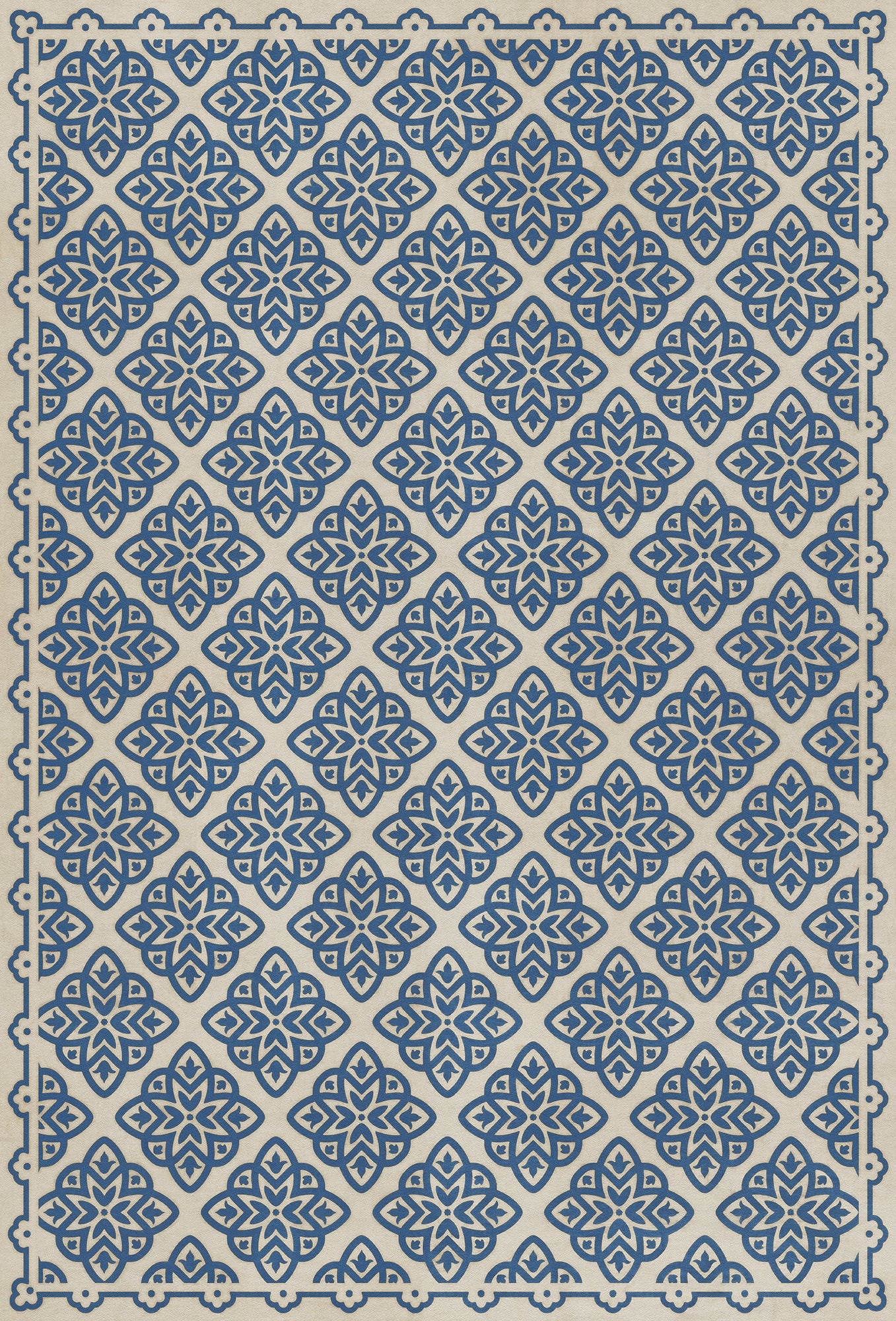 Pattern 45 Eburneus 38x56 Vintage Vinyl Floorcloth