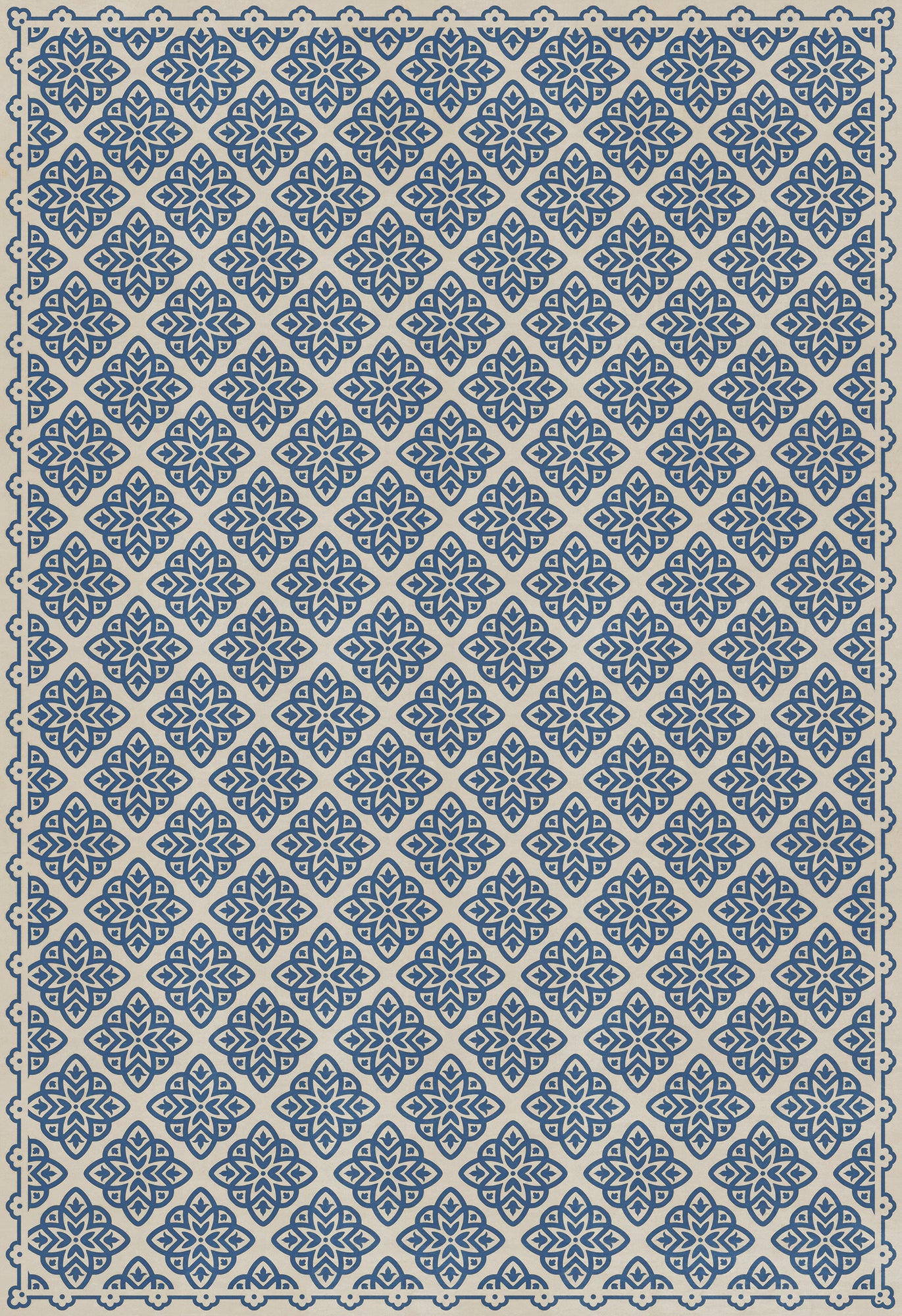 Pattern 45 Eburneus 120x175 Vintage Vinyl Floorcloth