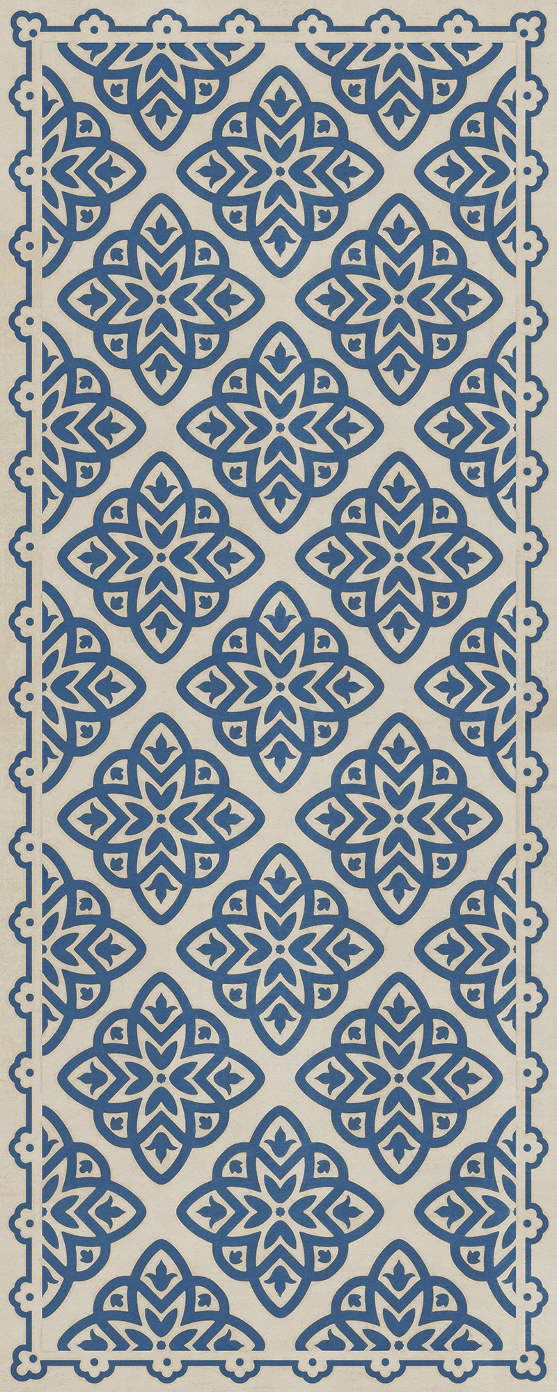 Pattern 45 Eburneus 36x90 Vintage Vinyl Floorcloth