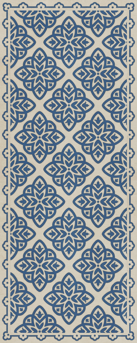 Pattern 45 Eburneus 36x90 Vintage Vinyl Floorcloth