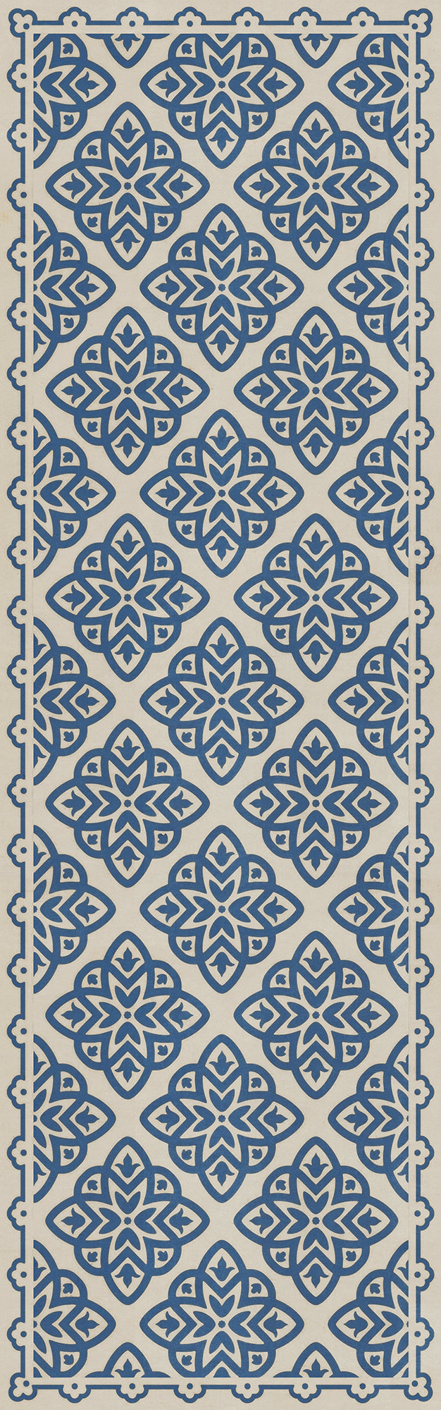 Pattern 45 Eburneus 36x115 Vintage Vinyl Floorcloth