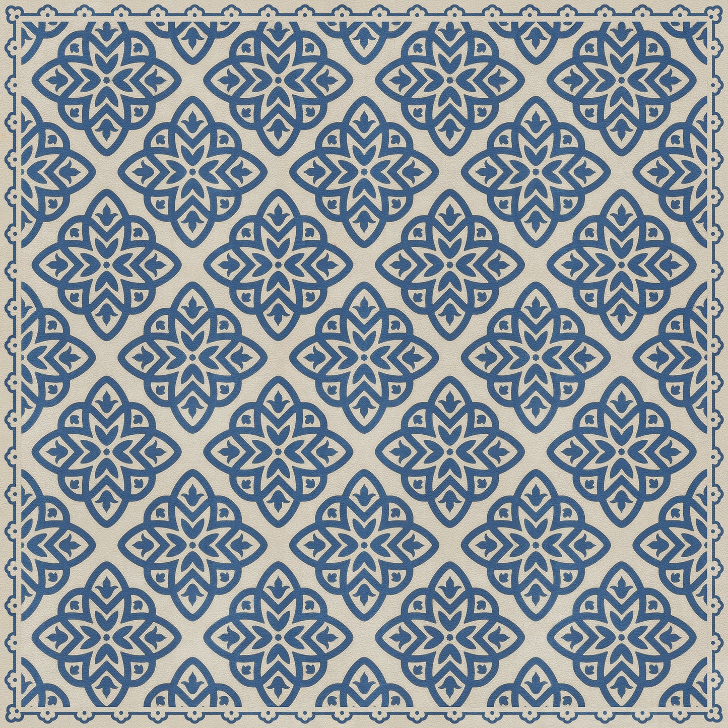 Pattern 45 Eburneus 36x36 Vintage Vinyl Floorcloth