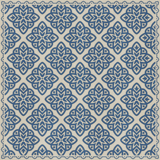 Pattern 45 Eburneus 36x36 Vintage Vinyl Floorcloth