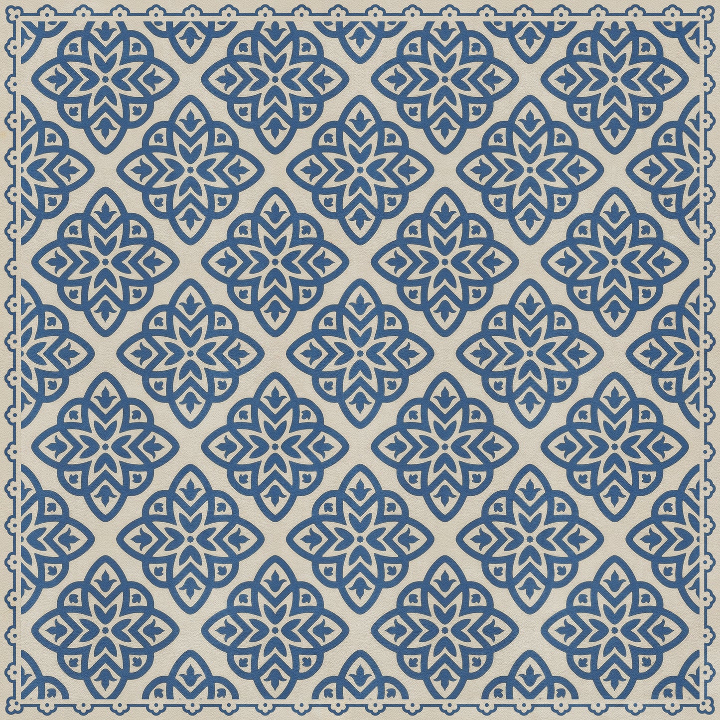 Pattern 45 Eburneus 48x48 Vintage Vinyl Floorcloth