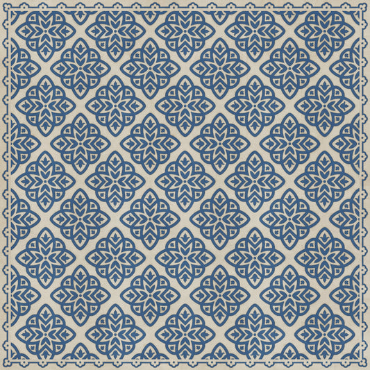 Pattern 45 Eburneus 72x72 Vintage Vinyl Floorcloth